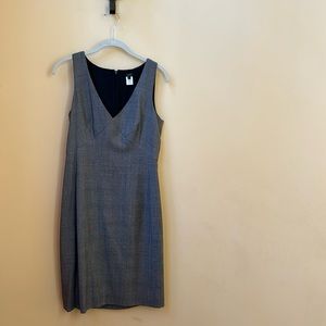 J Crew Grey Sleeveless Lined Wool Sheath
